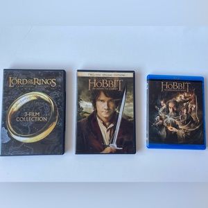 Lord Of The Rings And The Hobbit Movie Collection Bundle Dvd And Blue Ray